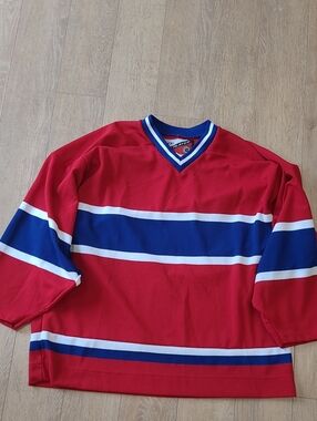 Pro Player Red Blue White Hockey Jersey